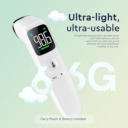 Touchless Thermometer for Adults and Kids, Fast Accurate Thermometer with Fever Alarm 1S Reading