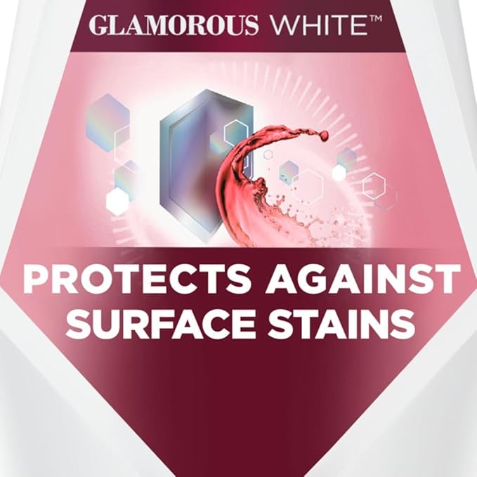 Crest 3D White Glamorous White Alcohol Free Multi-Care Whitening Mouthwash, Hydrogen Peroxide Mouthwash, Arctic Mint, 16 fl oz (473 mL) - Pack of 4, Crest Mouthwash