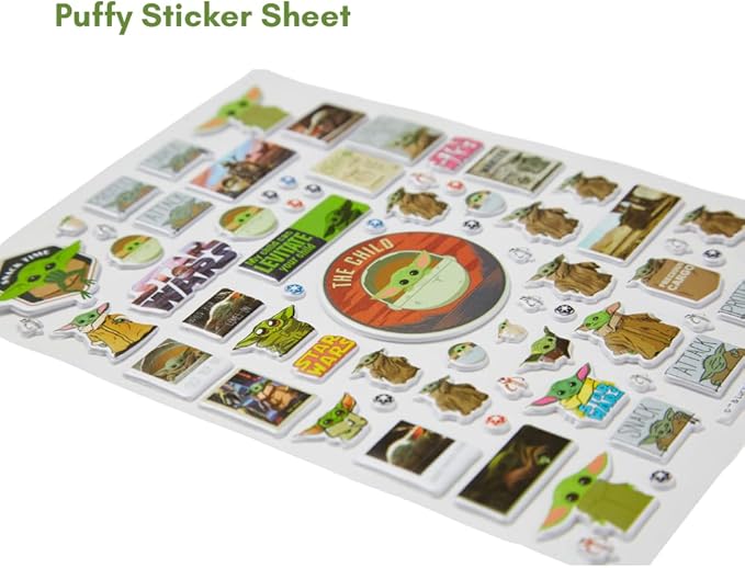 Star Wars Mandalorian Baby Yoda Coloring & Sticker Activity Set for Kids with Travel Carrying Case