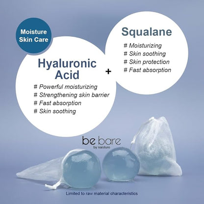Be Bare Aqua Jelly Ball Cleanser, Daily Face Wash Korean (1.41oz)