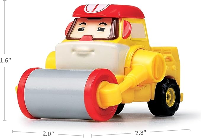 Robocar Poli, 5 Pack DIE-CAST Metal Toy Cars 1-5 Boys