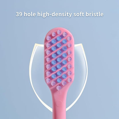 VIWIK 10 Pack Colorful Ultra-Soft Bristle Toothbrush – BPA-Free, Gentle on Gums, Effective Plaque Removal for Sensitive Teeth – Durable, Perfect for Adults and KidC