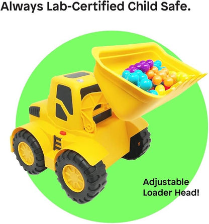 Boley Builders Large Bulldozer Front Loader Truck with Lights and