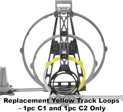 Replacement Parts for Hot Wheels Track Builder Unlimited Triple Loop GLC96 ~ 2 Yellow C1 and C2