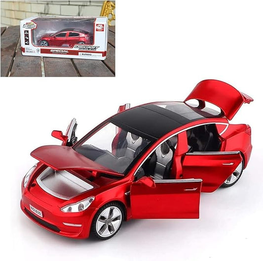 1:32 Scale Model 3 Alloy Car Model Diecast Toy Vehicles for Kids, car Model Toy，Pull Back Alloy Car with Lights and Music