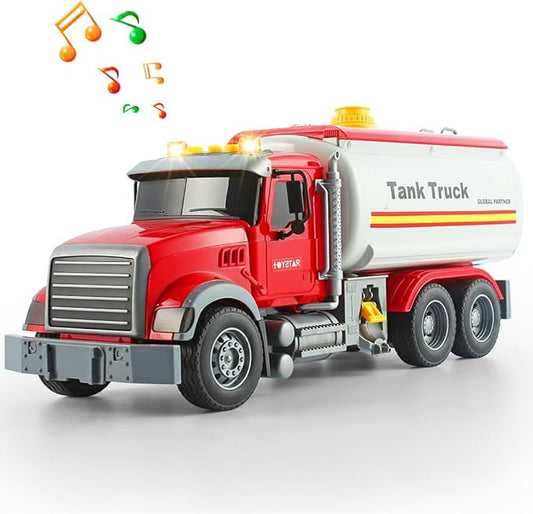 Oil Tanker Truck Toy Rescue Fire Fighting Truck Toy for Boy Toy,Store Water 3 4 5 6 7 8