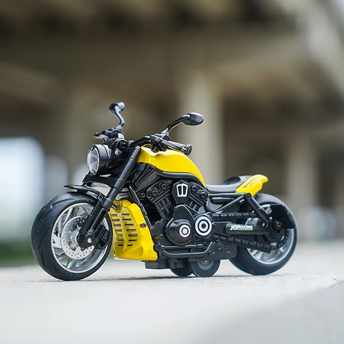 Pull Back Motorcycle Toys - Toy Motorcycle with Flashing Light 3+ Kids