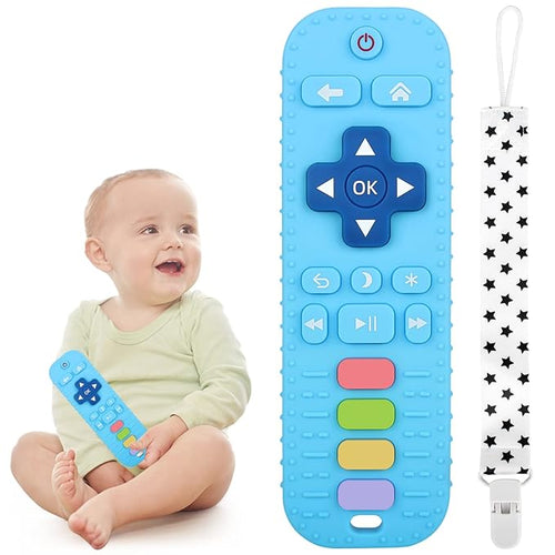 Chuya Remote Teethers Silicone Baby Teething Toys, TV Remote Teether 0-6-12-18 Months