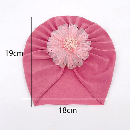 XYX Baby Girl Toddlers Breathable Cotton Hat Newborn Knotted Hat