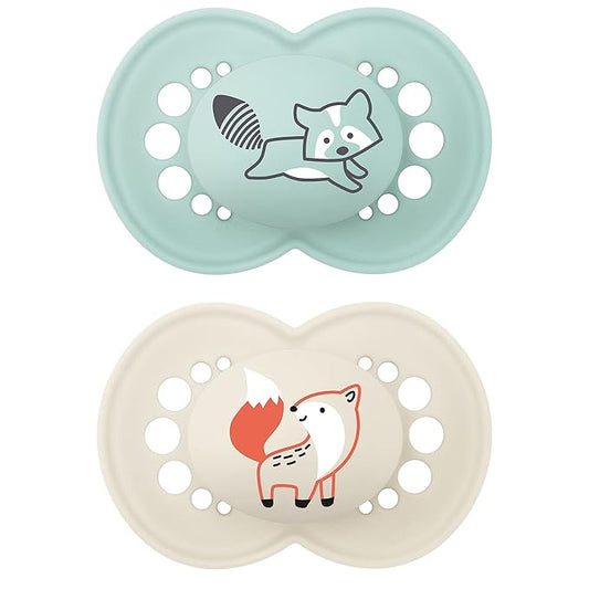 MAM Original Matte Baby Pacifier, Nipple Shape Helps Promote Healthy Oral Development 6-16 Months 2)