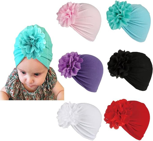XYX Baby Girl Toddlers Breathable Cotton Hat Newborn Knotted Hat