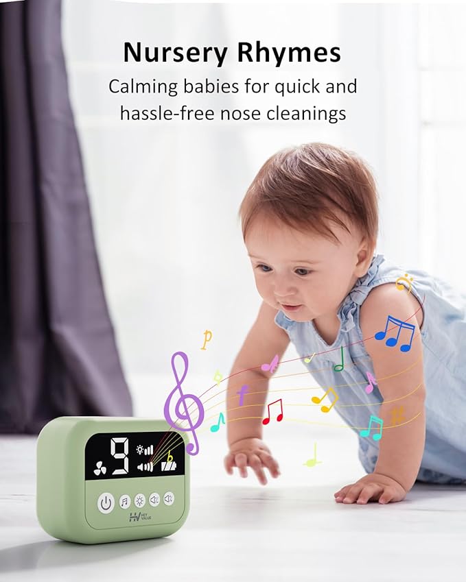 HEYVALUE Hospital Grade Nasal Aspirator for Baby, Nose Sucker with 9 Levels Suction