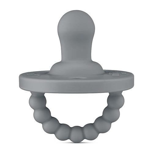 Ryan & Rose Cutie PAT Pacifier Teether (Flat, Charcoal)
