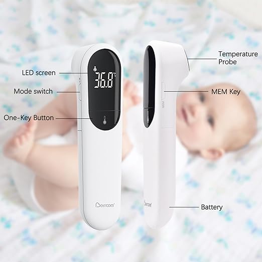 Berrcom No Touch Forehead Thermometer for Adults and Kids, Digital