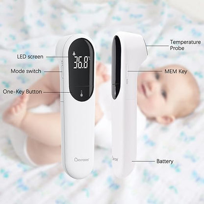 Berrcom No Touch Forehead Thermometer for Adults and Kids, Digital
