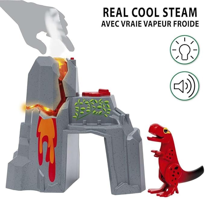 BRIO World - 36092 Dinosaur Erupting Volcano | Toy Train Set for Kids Aged 3 Years Up