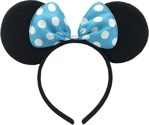 Mouse Ears Headband Shiny Mouse Ears Bows Hairband for Birthday
