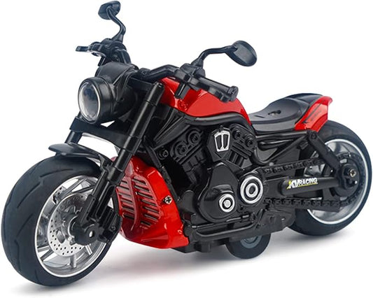 Pull Back Motorcycle Toys - Toy Motorcycle with Flashing Light 3+ Kids