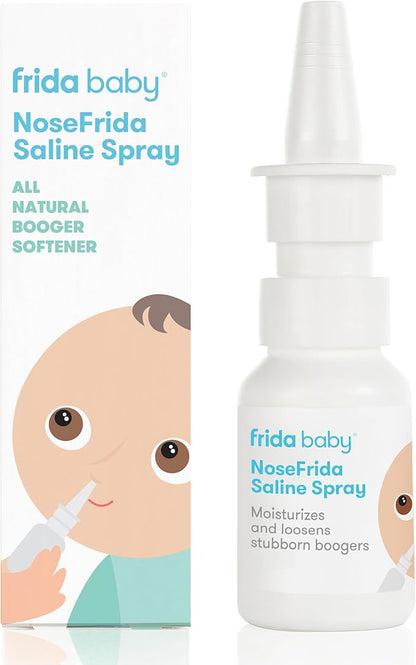 Frida Baby NoseFrida Nasal Saline Spray, Baby Saline Drops + Spray to Soften Nasal Passages 0.68 fl