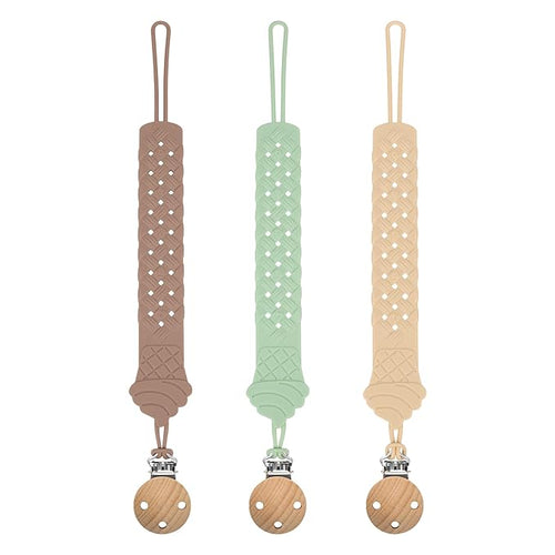 Pacifier Clip - Pacifier Holder Clip ??3 Pack Silicone