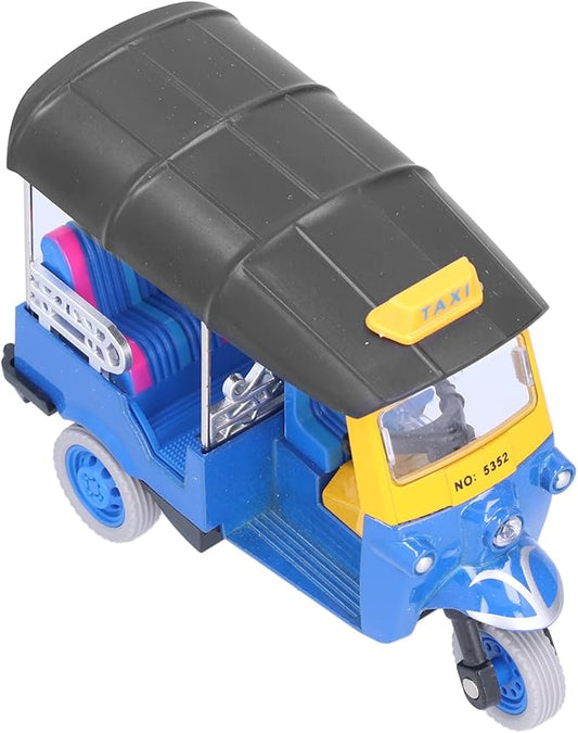RiToEasysports Tricycle Toy, Pull Back Thai Tricycle Simulation Alloy Tuk