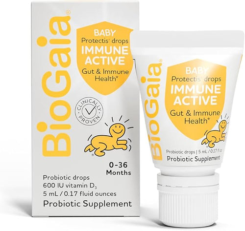 BioGaia Immune Active Baby Probiotic Drops + Vitamin D | for Digestive & Immune Health 0-36 Months