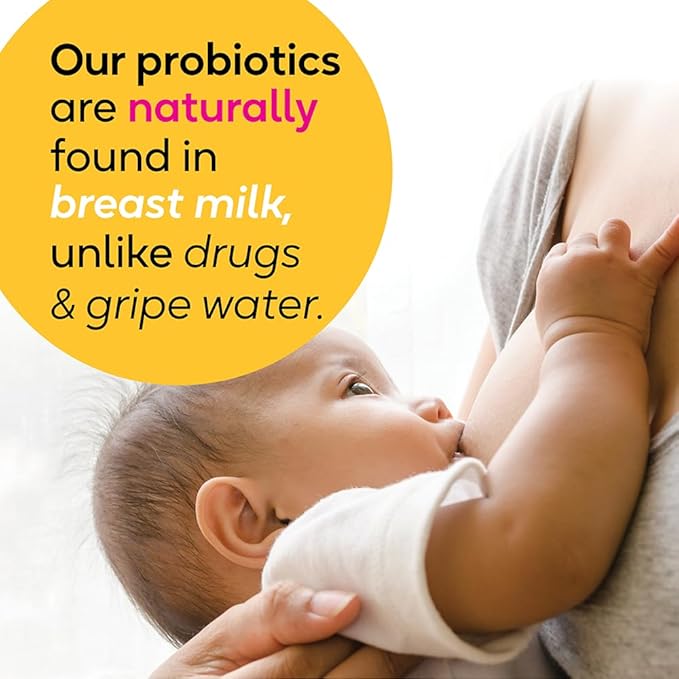 BioGaia Baby Probiotic Drops - Colic & Gas Relief + Vitamin D, 50-Day Supply