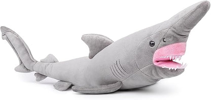 ZHONGXIN MADE Simulation Goblin Shark Plush Toy - 26.5" Long Lifelike Grey Goblin Shark Stuffed Toys, Super Soft Realistic Ocean Sea Creatures Sharks Plush Toy Gift Collection for Kids