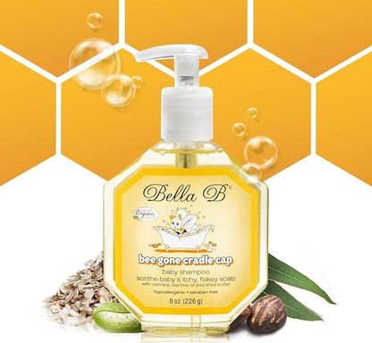 BELLA B Bee Gone Cradle Cap Baby Shampoo Treatment, 8 oz