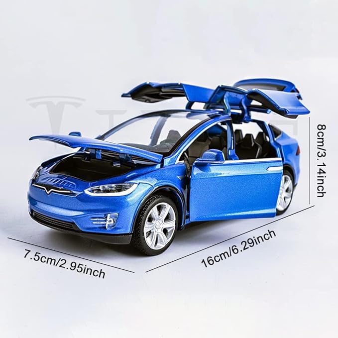 1:32 Scale Model X Alloy Car Model Diecast Toy Vehicles for Kids, Car Model Toy，Pull Back Alloy Car with Lights and Music