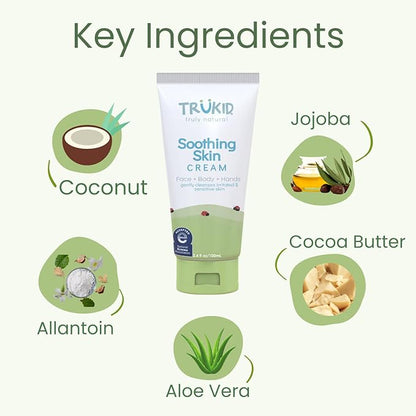 TruKid Soothing Skin Eczema Cream for Babies & Children, NEA-Accepted for Eczema 3.4oz