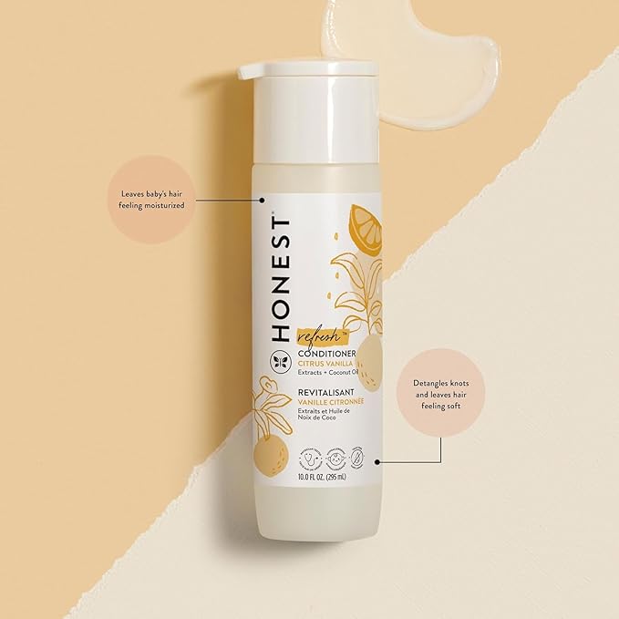 The Honest Company Silicone-Free Conditioner | Gentle for Baby 10 fl