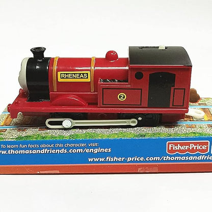 wltk Motorized Red rheneas Train Engine Toy Set, Battery-Powered Train’s Friend Toy Set ，Toddlers Train Toys for Age 3 4 5 6 7 8 Kids Boys Girls (Red rheneas)