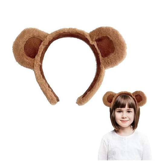 Bear Ears Headband Adult - 1Pcs Plush Halloween Ears