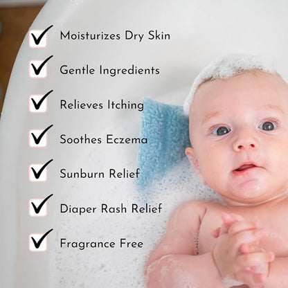 Oatmeal Baby Bath Powder by Irene Organics with Colloidal Oatmeal for Treatment of Eczema, Diaper Rash 2 Pack