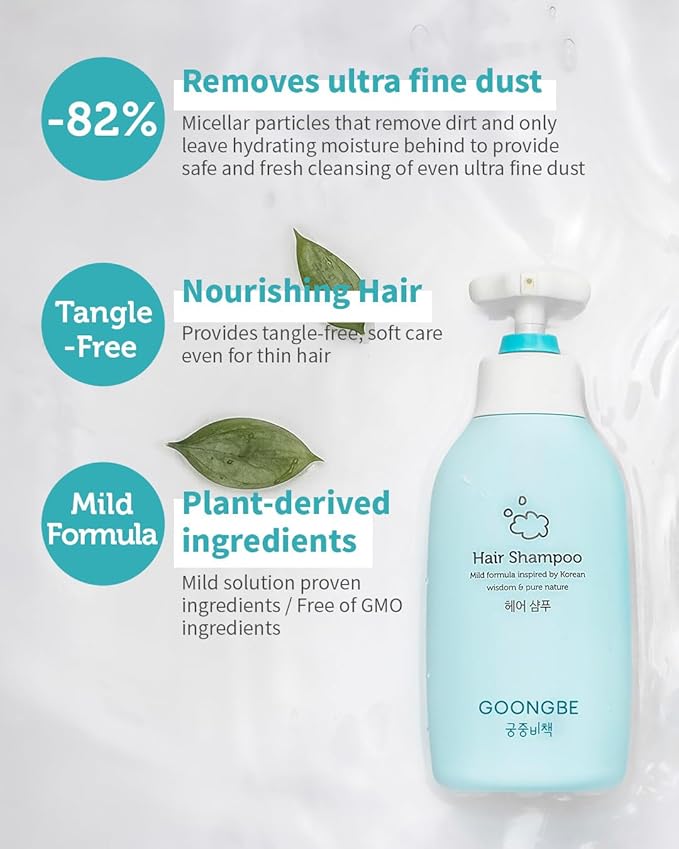 Kids Shampoo & Body Wash - Korean Kids Hair & Body Cleanser for Dry, Sensitive Skin 11.8 fl.oz.