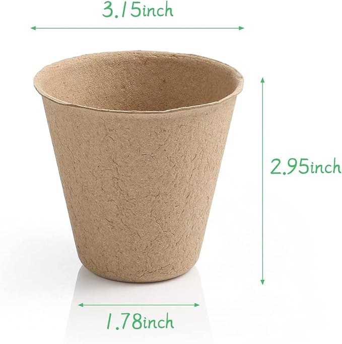 Ayfjovs Garden Paper Pot Craft Kit 15 Pack Flower Plant Spring Craft with 105 PCS Adhesive Foam Stickers and 15 PCS Paper Mache Pots, Flower Planting Growing Kit Science and Garden for Kids