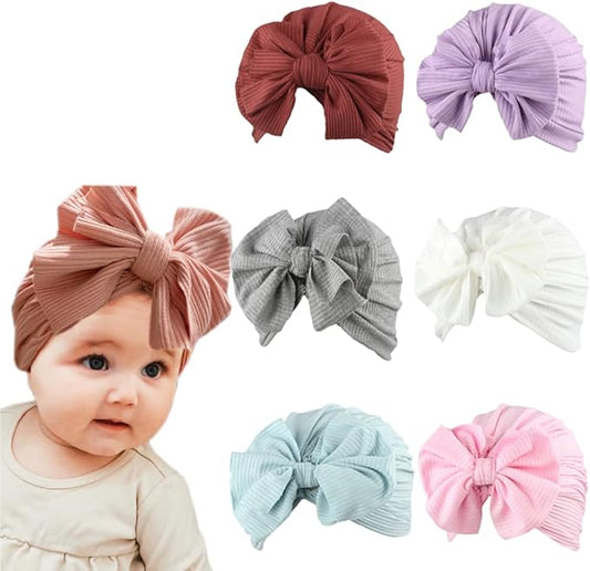 XYX Baby Girl Toddlers Breathable Cotton Hat Newborn Knotted Hat