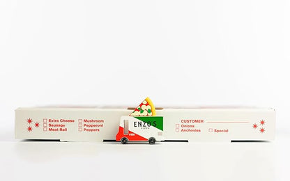 Candylab Toys CANDYCAR® Wooden Food Truck Collection - Pizza Van,