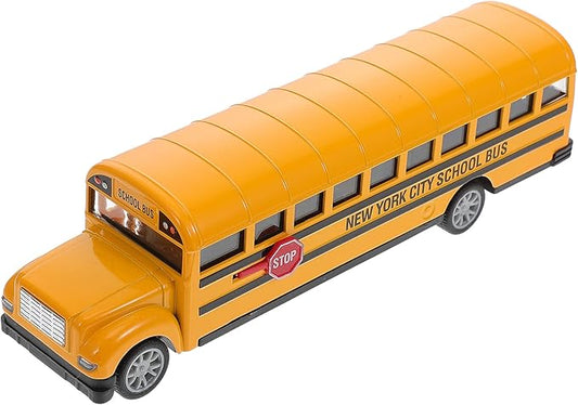 NUOBESTY Toddler Toys Toddler Toys Infant Toys Playset Bus Model 1Pc Yellow