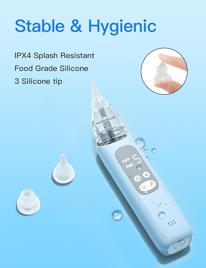 Baby Nasal Aspirator, Electric Nose Sucker with 5 Levels Suction