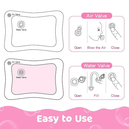 Tummy Time Water Mat for Girl, Baby Girl Toys for 0 3, 6, 9, 12