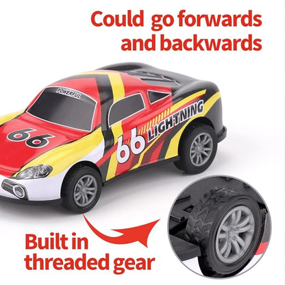 H 4.2 inch Pull Back Cars Toys Set, Friction Power Alloy Casting car Mini Race car 3 4 5 6 6 Piece