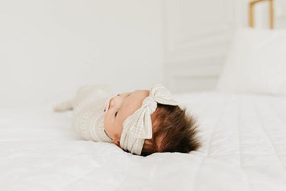 Copper Pearl Baby Bows: Stylish Headbands for Baby Girls, Premium Soft and Stretchy Baby Headbands