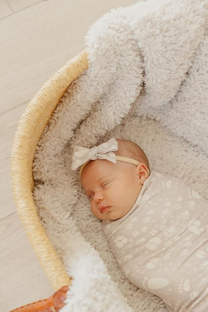 Copper Pearl Baby Bows: Stylish Headbands for Baby Girls, Premium Soft and Stretchy Baby Headbands