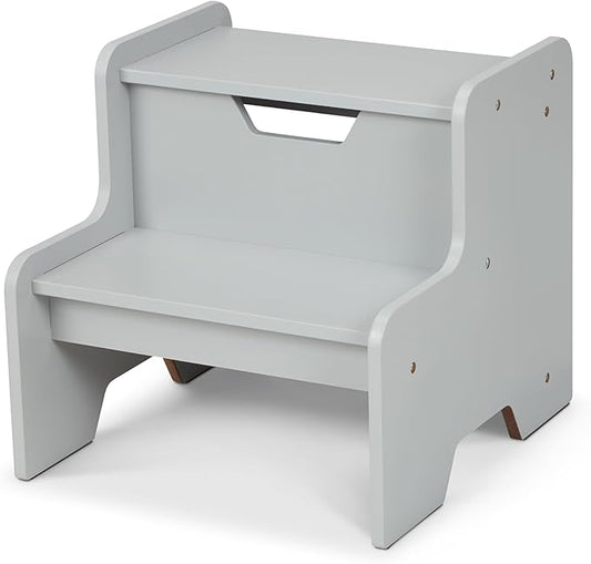 Melissa & Doug Kids Furniture Wooden Step Stool - Gray