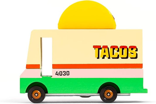 Candylab Toys CANDYCAR® Wooden Food Truck Collection - Taco Van,