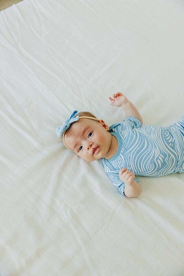 Copper Pearl Baby Bows: Stylish Headbands for Baby Girls, Premium Soft and Stretchy Baby Headbands