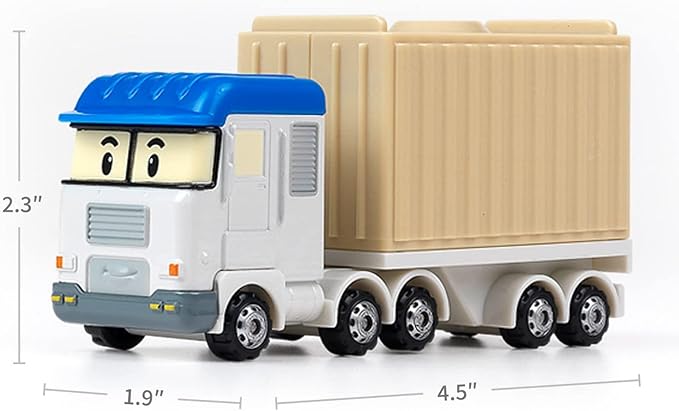 Robocar Poli, Terry DIE-CAST Metal Toy Cars 1-5 Boys