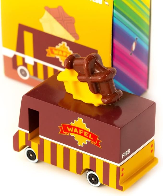 Candylab Toys CANDYCAR® Wooden Food Truck Collection - Waffle Van,
